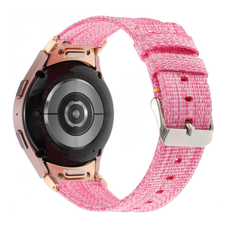 Helt Vildt Nydelig Nylon Universal Rem passer til Samsung Smartwatch - Pink#serie_8