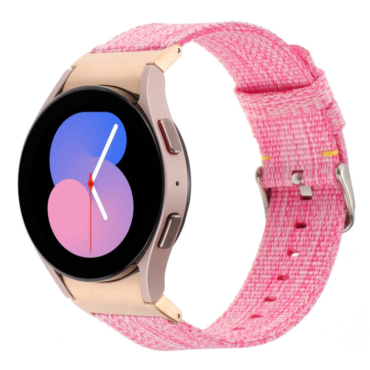 Helt Vildt Nydelig Nylon Universal Rem passer til Samsung Smartwatch - Pink#serie_8