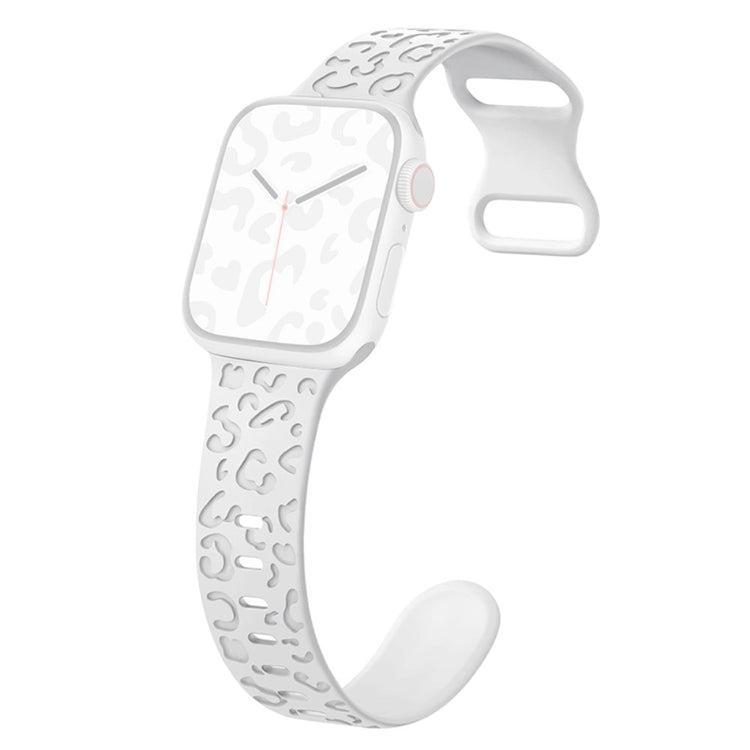 Meget Holdbart Silikone Universal Rem passer til Apple Smartwatch - Hvid#serie_2