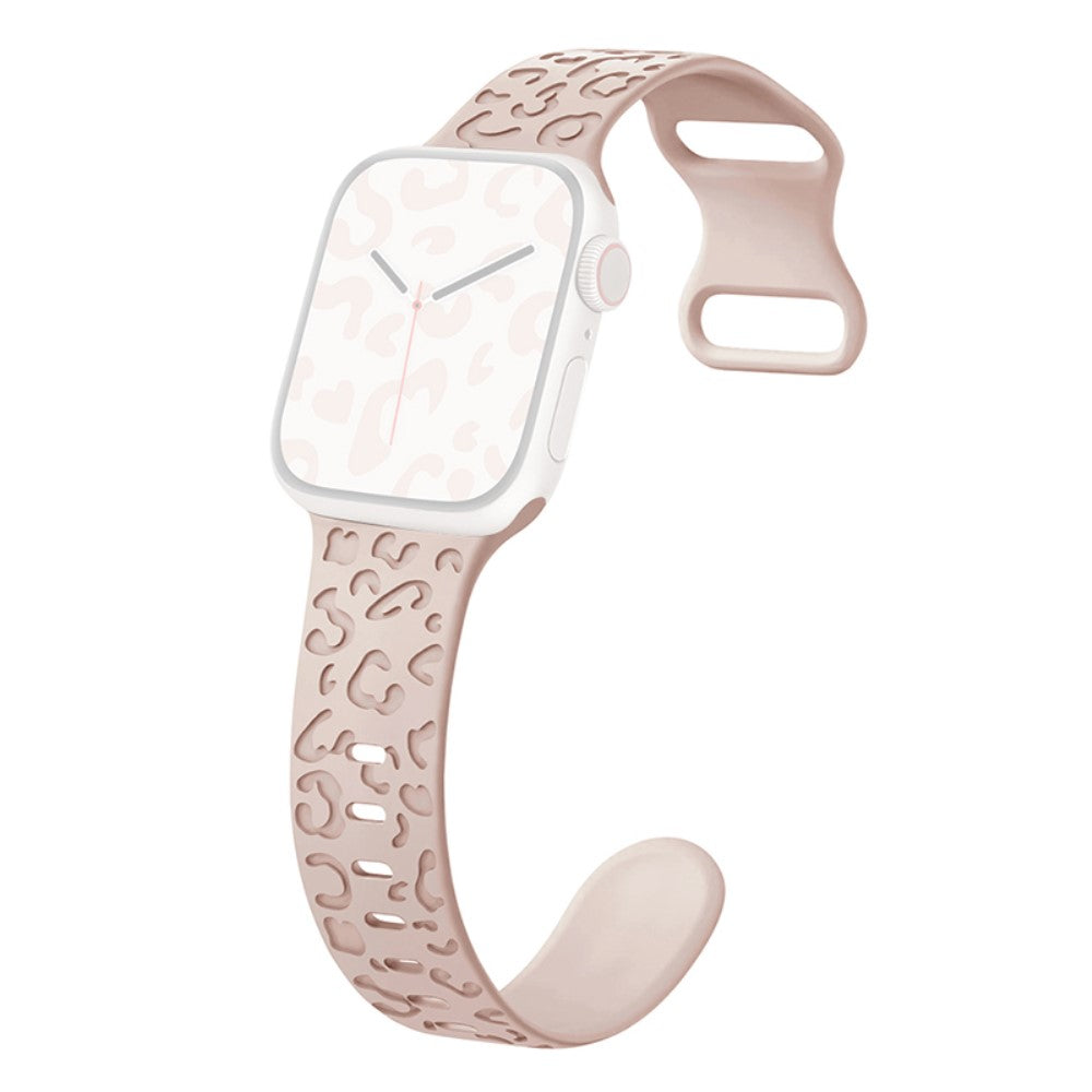 Meget Holdbart Silikone Universal Rem passer til Apple Smartwatch - Pink#serie_4