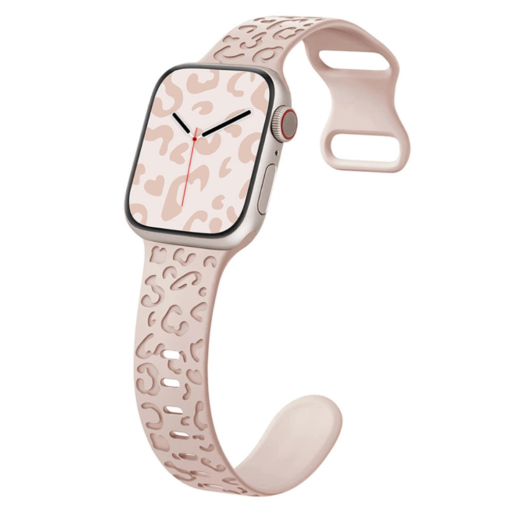 Meget Holdbart Silikone Universal Rem passer til Apple Smartwatch - Pink#serie_4