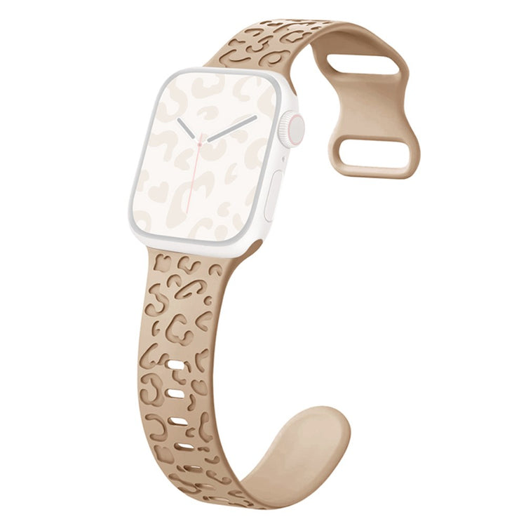 Meget Holdbart Silikone Universal Rem passer til Apple Smartwatch - Brun#serie_6
