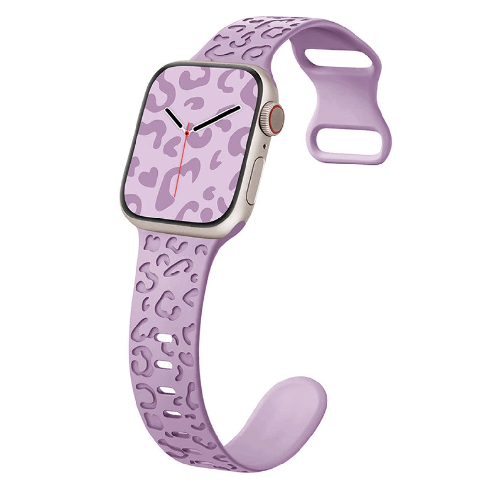 Meget Holdbart Silikone Universal Rem passer til Apple Smartwatch - Lilla#serie_9