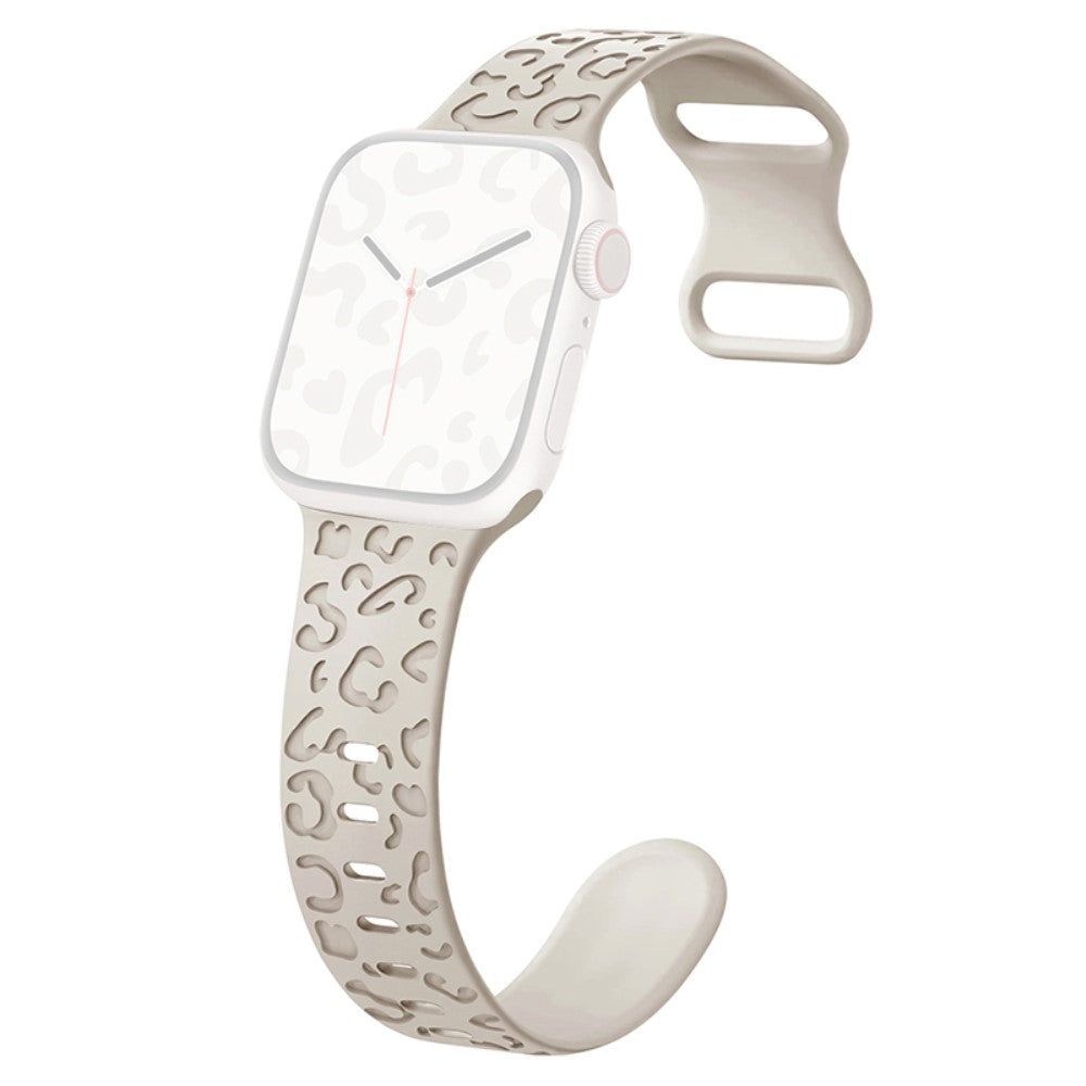 Meget Holdbart Silikone Universal Rem passer til Apple Smartwatch - Hvid#serie_12
