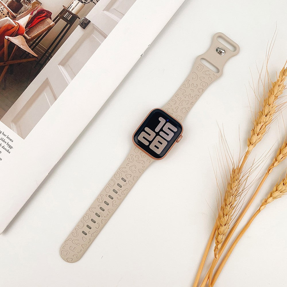 Meget Holdbart Silikone Universal Rem passer til Apple Smartwatch - Hvid#serie_12