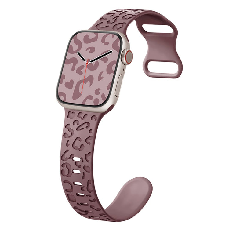 Meget Holdbart Silikone Universal Rem passer til Apple Smartwatch - Lilla#serie_13