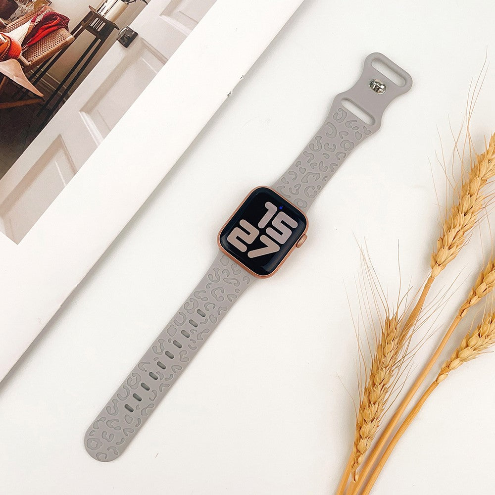 Meget Holdbart Silikone Universal Rem passer til Apple Smartwatch - Sølv#serie_14
