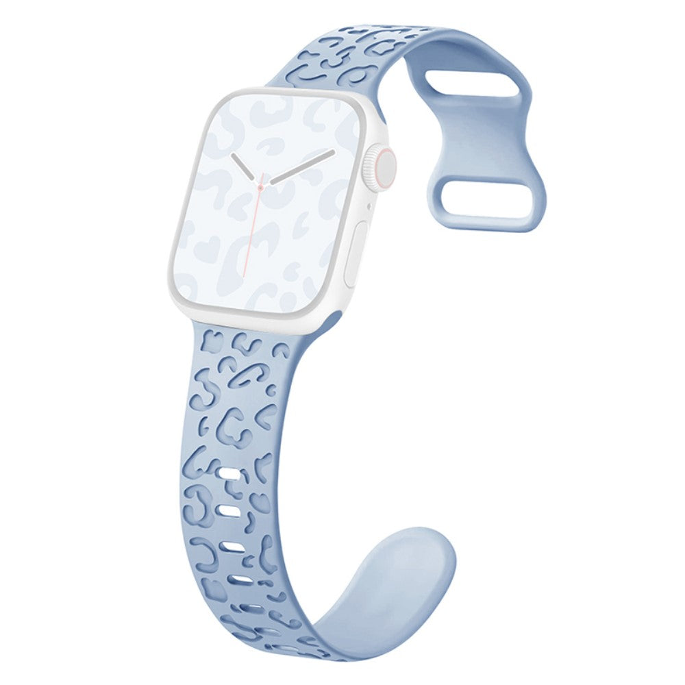 Meget Holdbart Silikone Universal Rem passer til Apple Smartwatch - Blå#serie_15