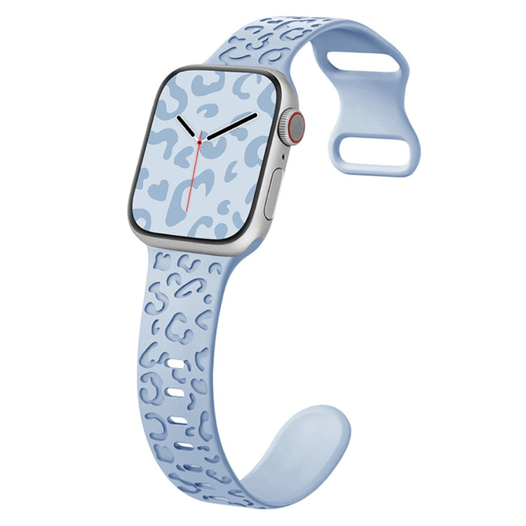 Meget Holdbart Silikone Universal Rem passer til Apple Smartwatch - Blå#serie_15