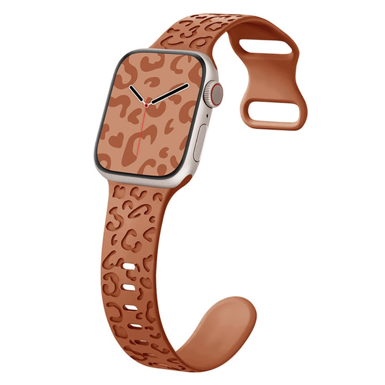 Helt Vildt Kønt Silikone Universal Rem passer til Apple Smartwatch - Brun#serie_2