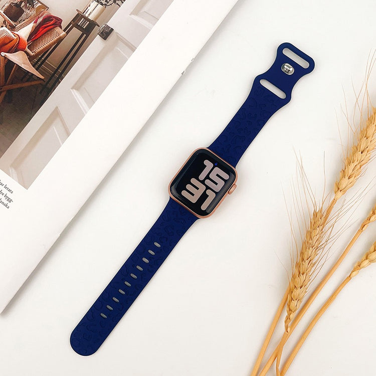 Helt Vildt Kønt Silikone Universal Rem passer til Apple Smartwatch - Blå#serie_10