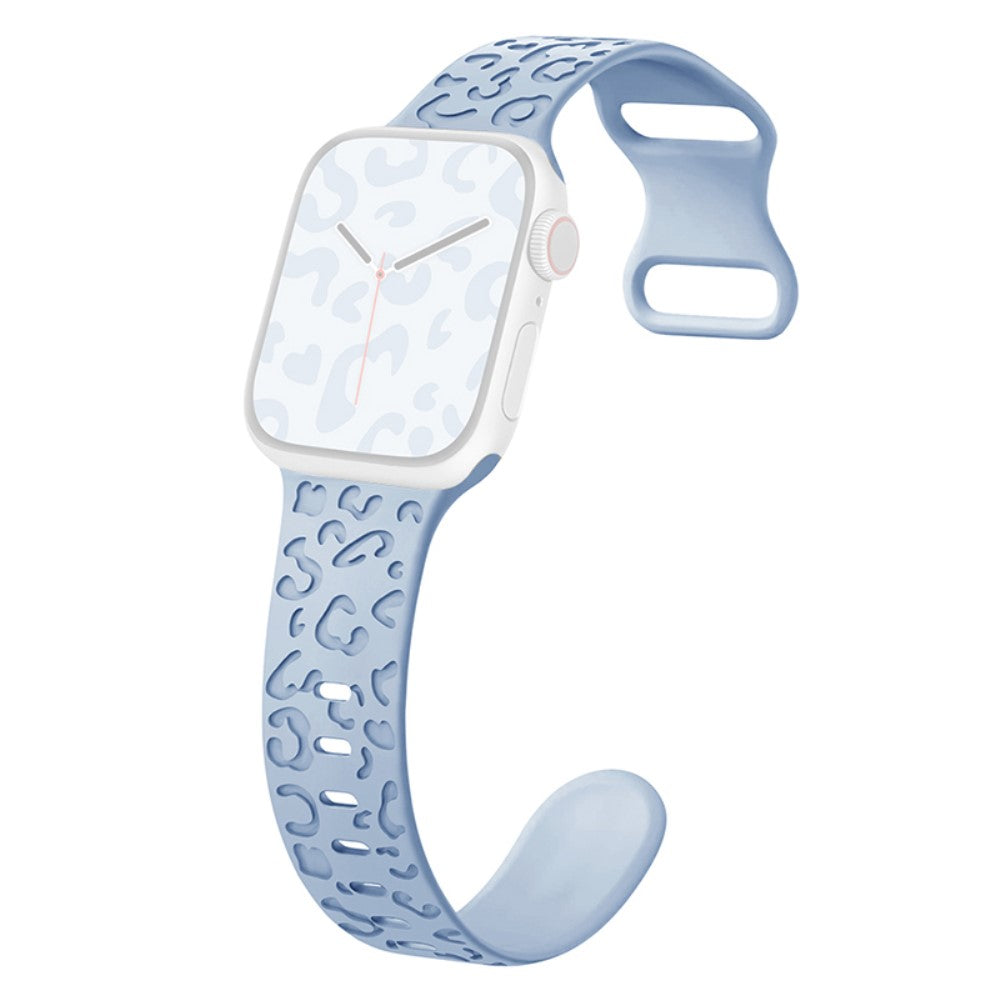 Helt Vildt Kønt Silikone Universal Rem passer til Apple Smartwatch - Blå#serie_13