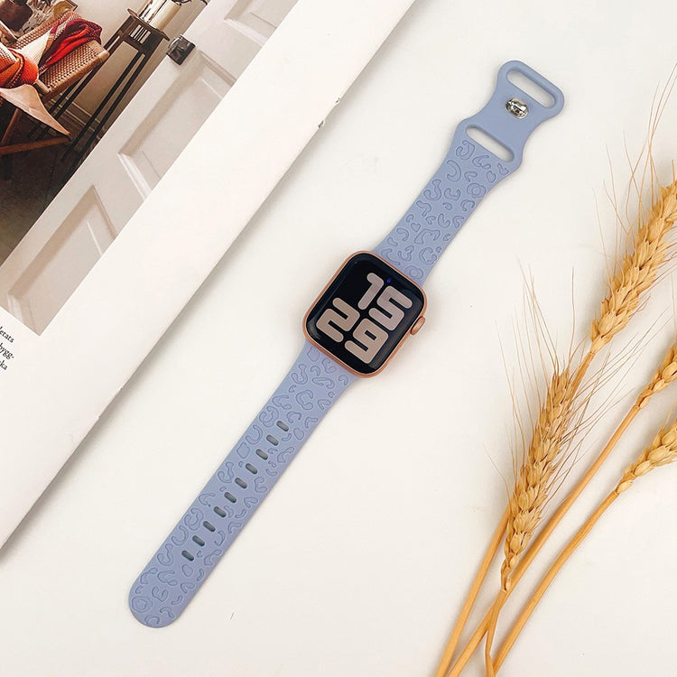 Helt Vildt Kønt Silikone Universal Rem passer til Apple Smartwatch - Blå#serie_13