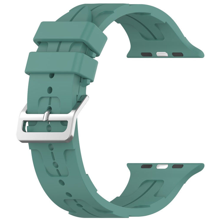 Slidstærk Silikone Universal Rem passer til Apple Smartwatch - Grøn#serie_12