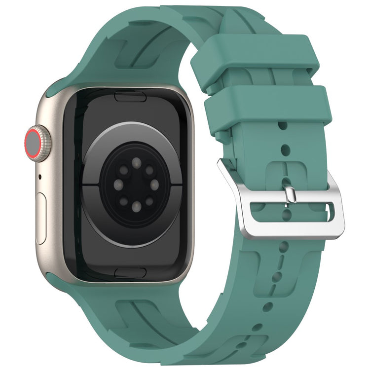 Sejt Silikone Universal Rem passer til Apple Smartwatch - Grøn#serie_3