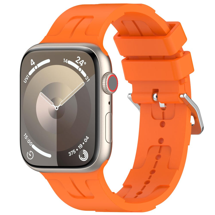 Sejt Silikone Universal Rem passer til Apple Smartwatch - Orange#serie_12