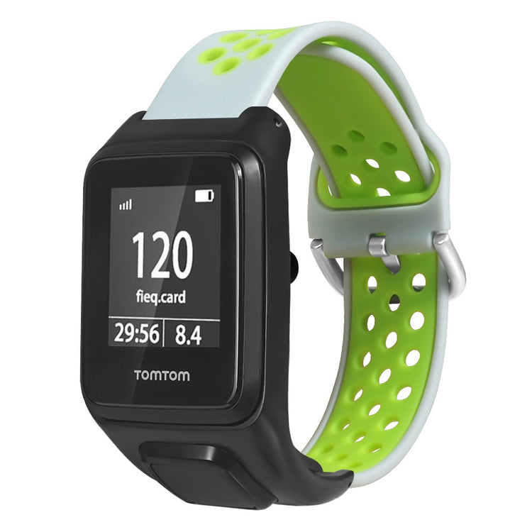 Helt Vildt Godt Silikone Universal Rem passer til Tomtom Smartwatch - Grøn#serie_1