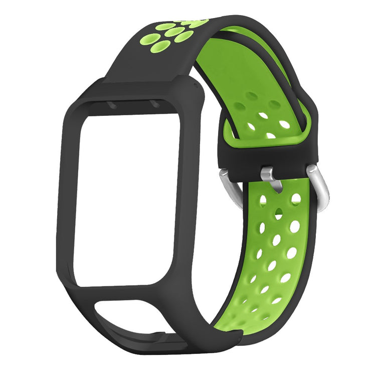 Helt Vildt Godt Silikone Universal Rem passer til Tomtom Smartwatch - Grøn#serie_4
