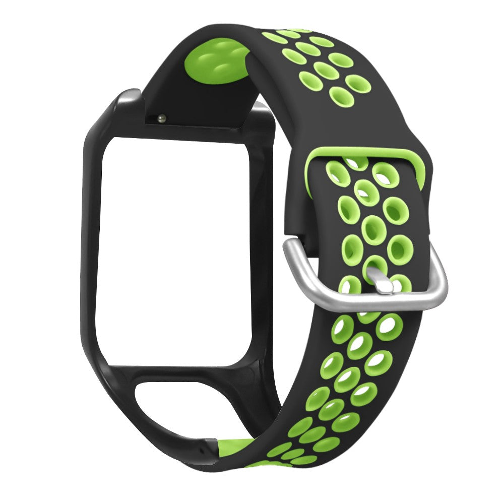 Helt Vildt Godt Silikone Universal Rem passer til Tomtom Smartwatch - Grøn#serie_4