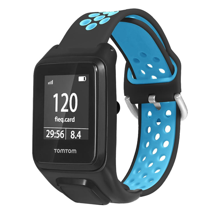 Helt Vildt Godt Silikone Universal Rem passer til Tomtom Smartwatch - Blå#serie_5