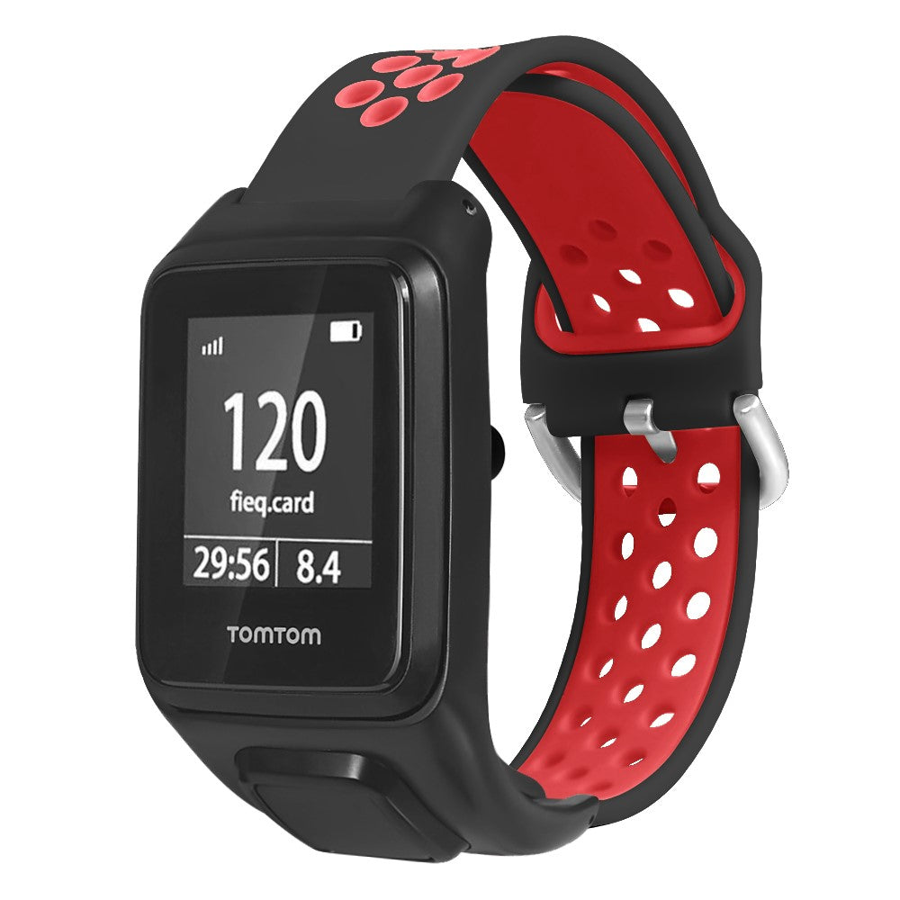 Helt Vildt Godt Silikone Universal Rem passer til Tomtom Smartwatch - Rød#serie_6