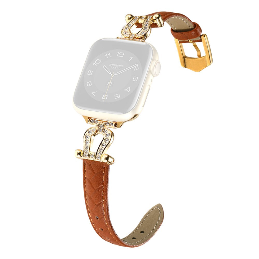 Vildt Godt Ægte Læder Universal Rem passer til Apple Smartwatch - Brun#serie_5