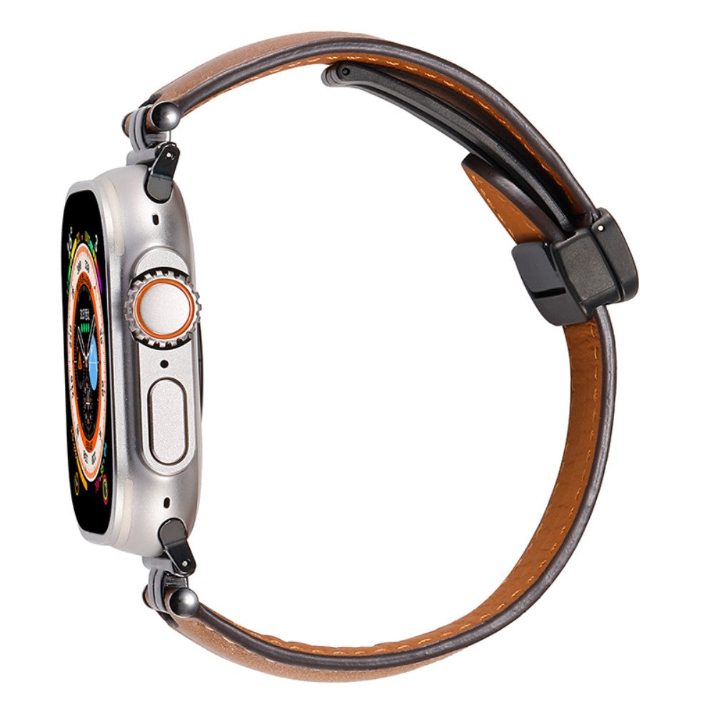 Super Skøn Kunstlæder Universal Rem passer til Apple Smartwatch - Brun#serie_1