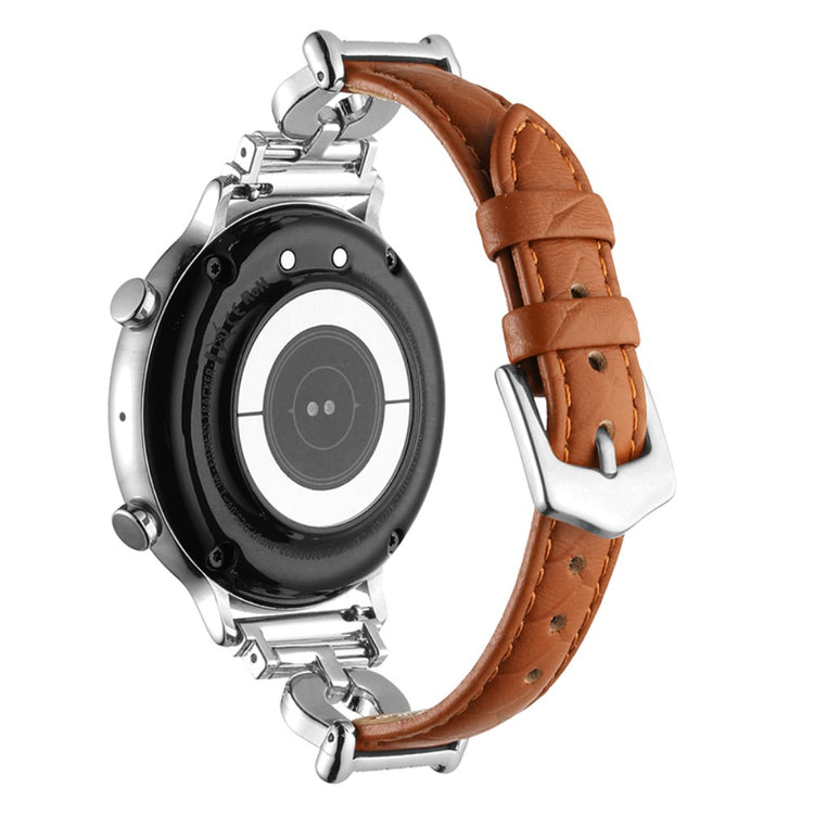 Klassisk Ægte Læder Universal Rem passer til Smartwatch - Brun#serie_7