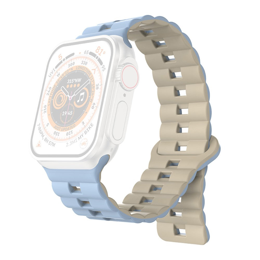 Meget Fint Silikone Universal Rem passer til Apple Smartwatch - Blå#serie_3