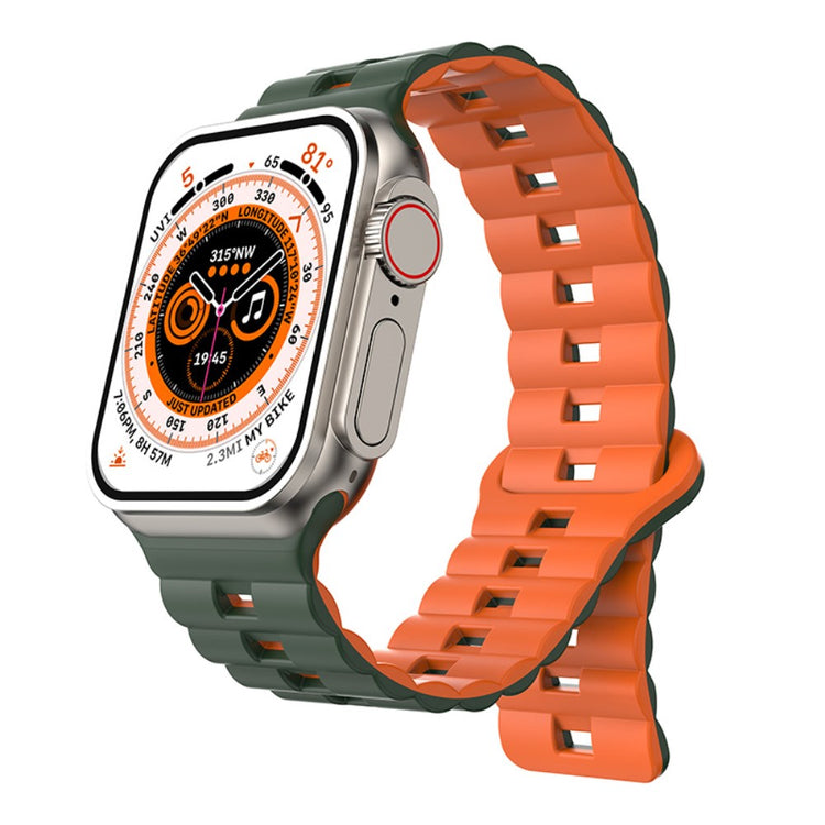 Meget Fint Silikone Universal Rem passer til Apple Smartwatch - Orange#serie_4