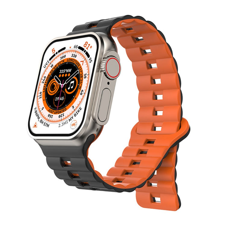Meget Fint Silikone Universal Rem passer til Apple Smartwatch - Orange#serie_6