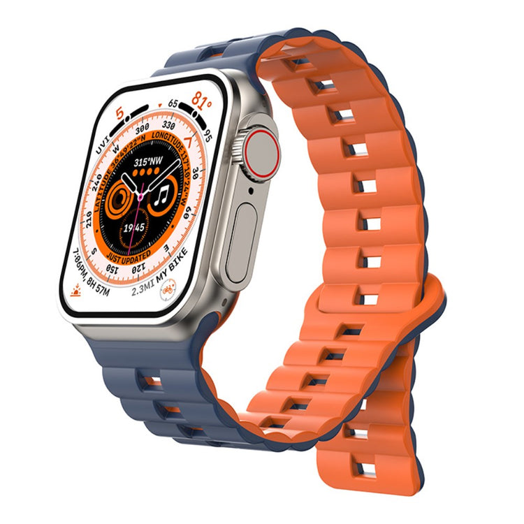 Meget Fint Silikone Universal Rem passer til Apple Smartwatch - Orange#serie_10