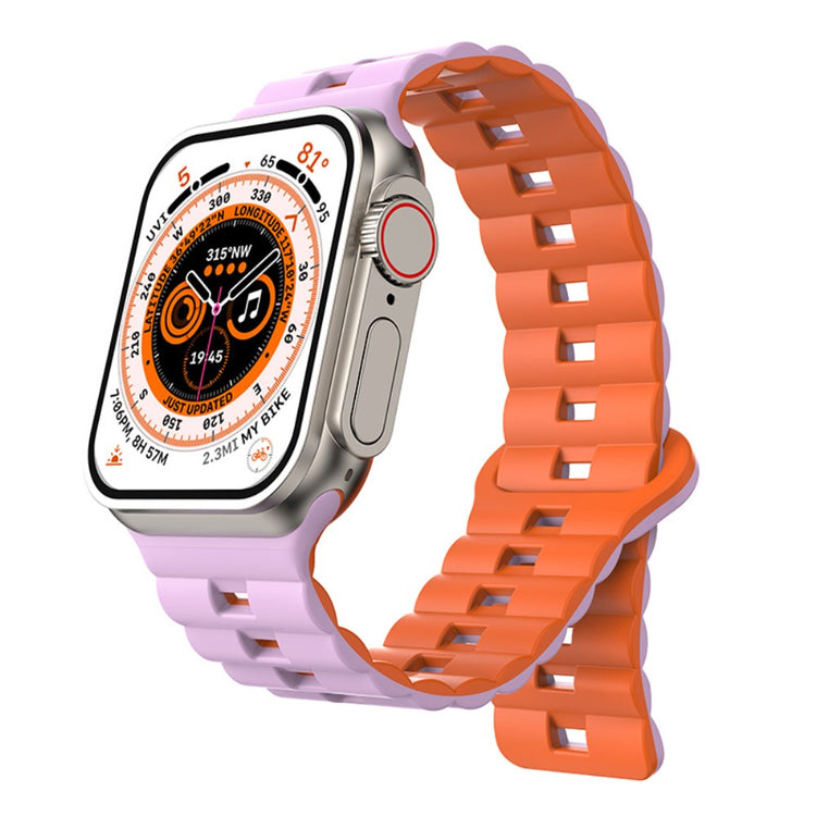 Meget Fint Silikone Universal Rem passer til Apple Smartwatch - Orange#serie_11