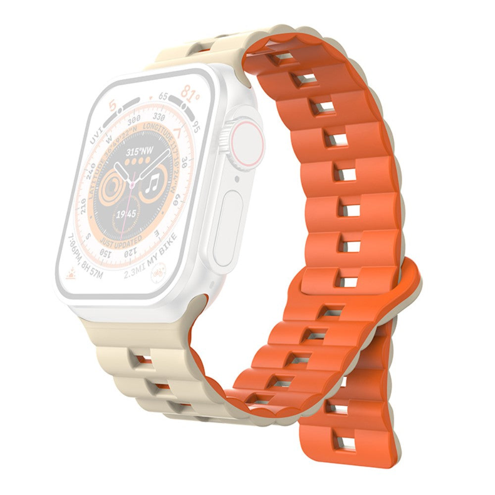 Meget Fint Silikone Universal Rem passer til Apple Smartwatch - Orange#serie_12