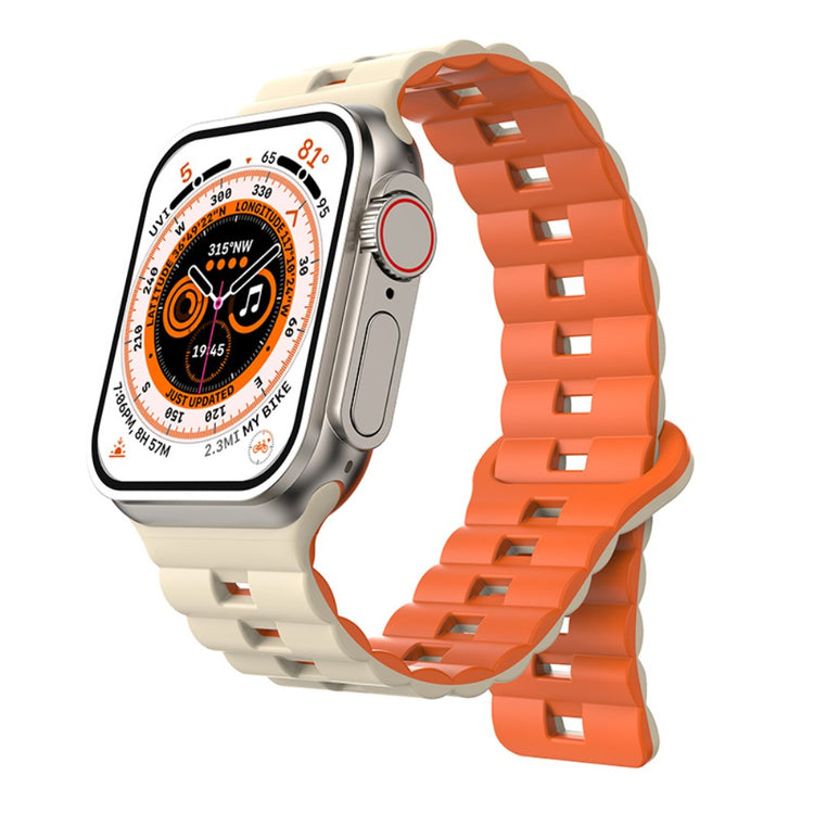 Meget Fint Silikone Universal Rem passer til Apple Smartwatch - Orange#serie_12