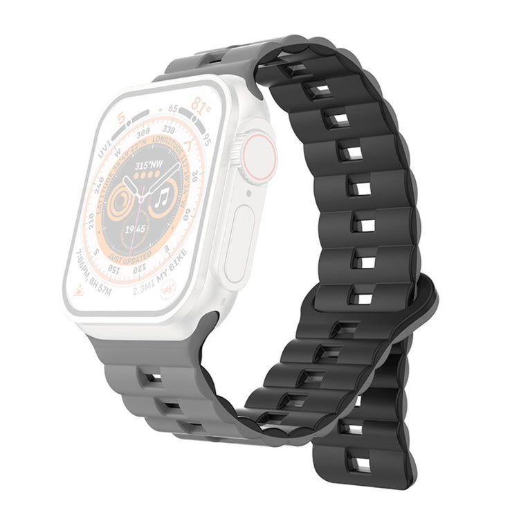 Helt Vildt Pænt Silikone Universal Rem passer til Apple Smartwatch - Sølv#serie_2