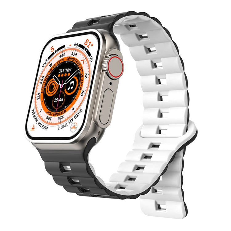 Helt Vildt Pænt Silikone Universal Rem passer til Apple Smartwatch - Hvid#serie_5