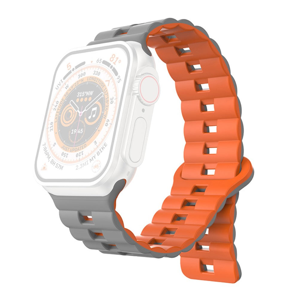 Helt Vildt Pænt Silikone Universal Rem passer til Apple Smartwatch - Orange#serie_8