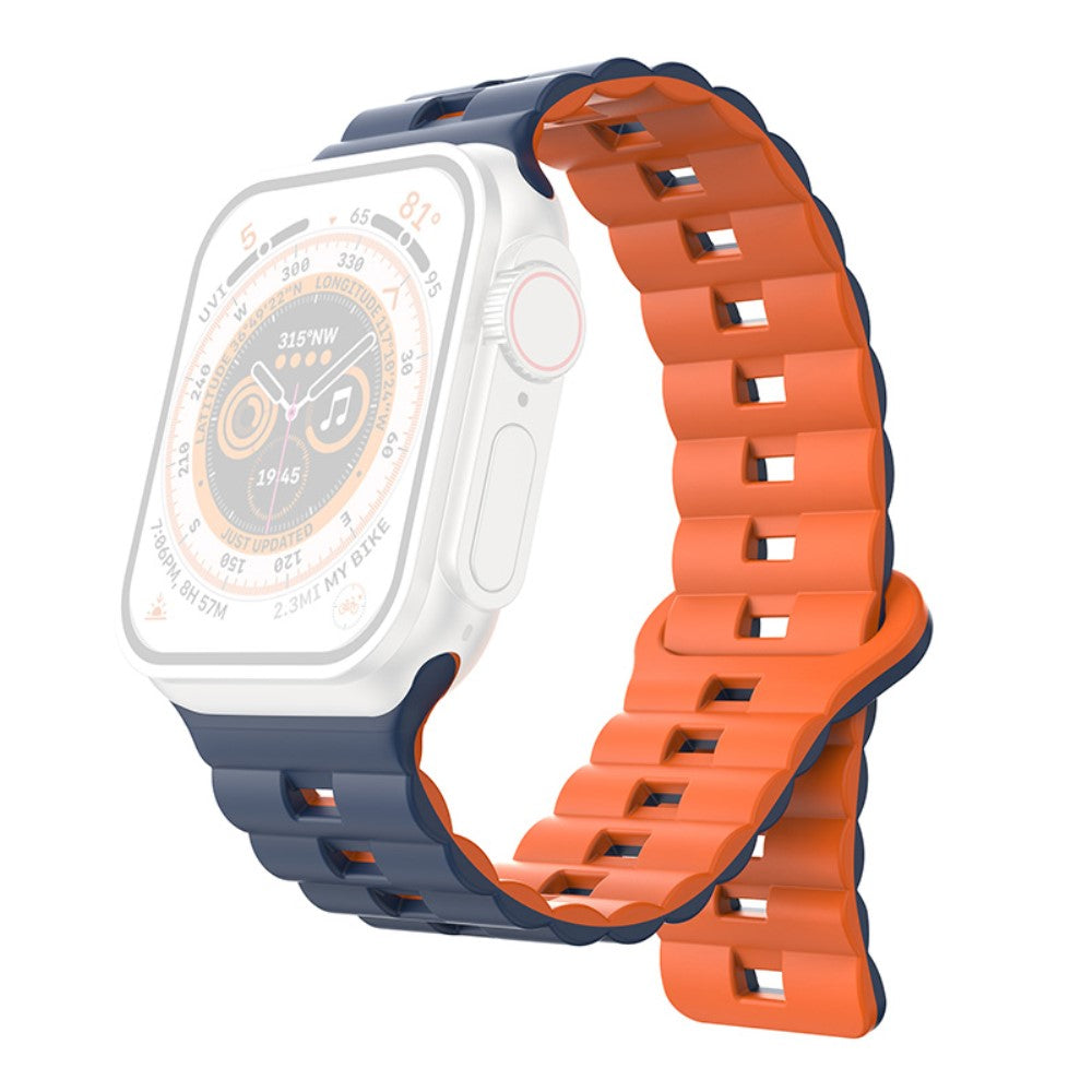 Helt Vildt Pænt Silikone Universal Rem passer til Apple Smartwatch - Orange#serie_10