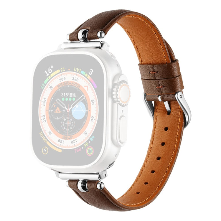 Superflot Kunstlæder Universal Rem passer til Apple Smartwatch - Brun#serie_2