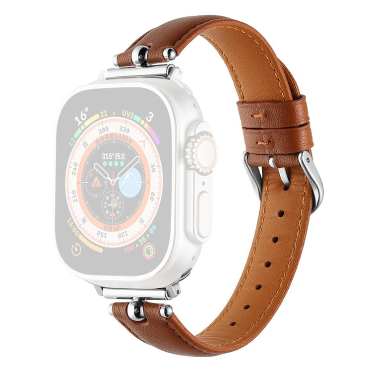 Superflot Kunstlæder Universal Rem passer til Apple Smartwatch - Brun#serie_4