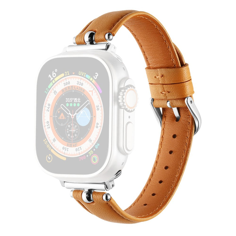 Superflot Kunstlæder Universal Rem passer til Apple Smartwatch - Brun#serie_5
