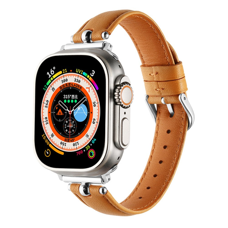 Superflot Kunstlæder Universal Rem passer til Apple Smartwatch - Brun#serie_5