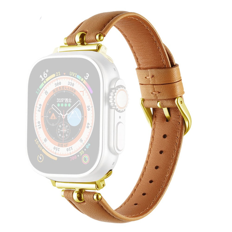Superflot Kunstlæder Universal Rem passer til Apple Smartwatch - Brun#serie_7