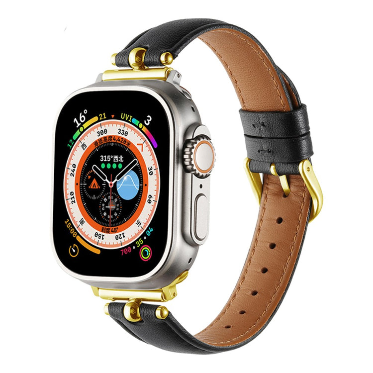 Superflot Kunstlæder Universal Rem passer til Apple Smartwatch - Sort#serie_11
