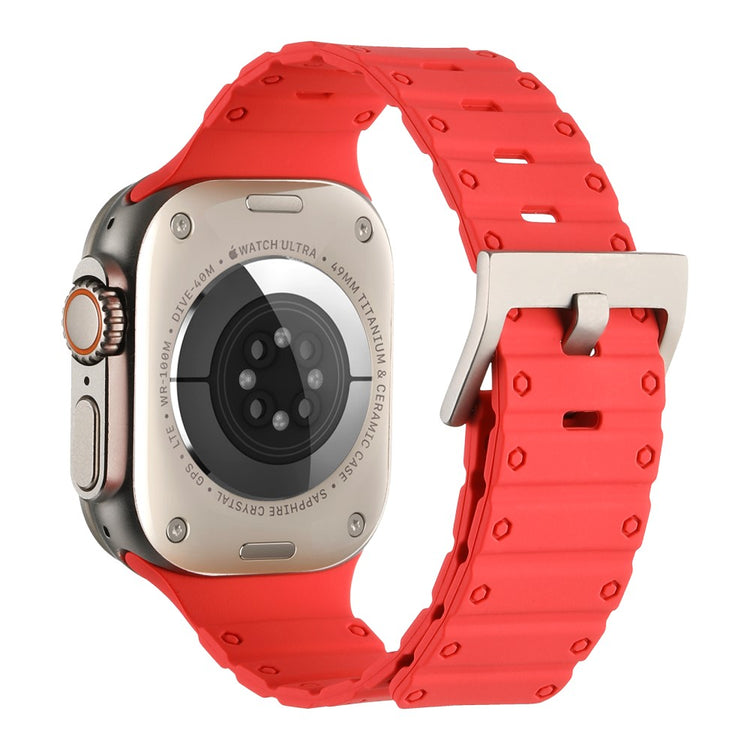 Helt Vildt Elegant Silikone Universal Rem passer til Apple Smartwatch - Pink#serie_5