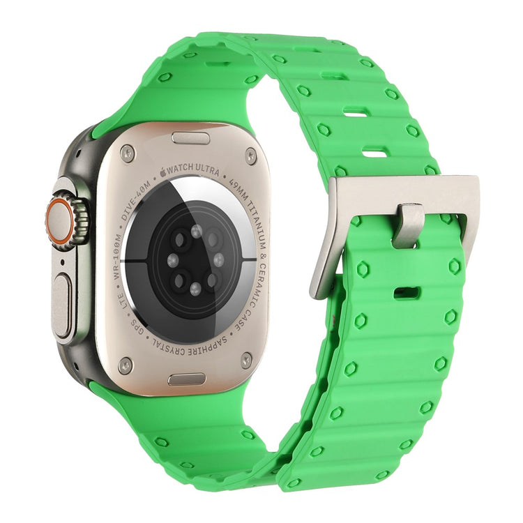 Helt Vildt Elegant Silikone Universal Rem passer til Apple Smartwatch - Grøn#serie_7