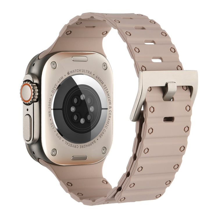 Helt Vildt Elegant Silikone Universal Rem passer til Apple Smartwatch - Brun#serie_8