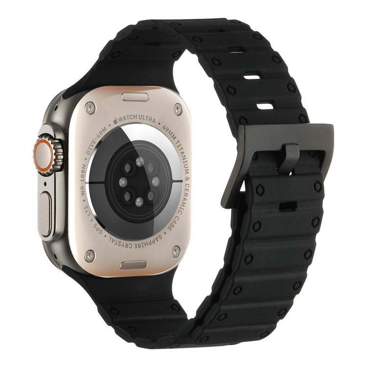 Helt Vildt Elegant Silikone Universal Rem passer til Apple Smartwatch - Sort#serie_14