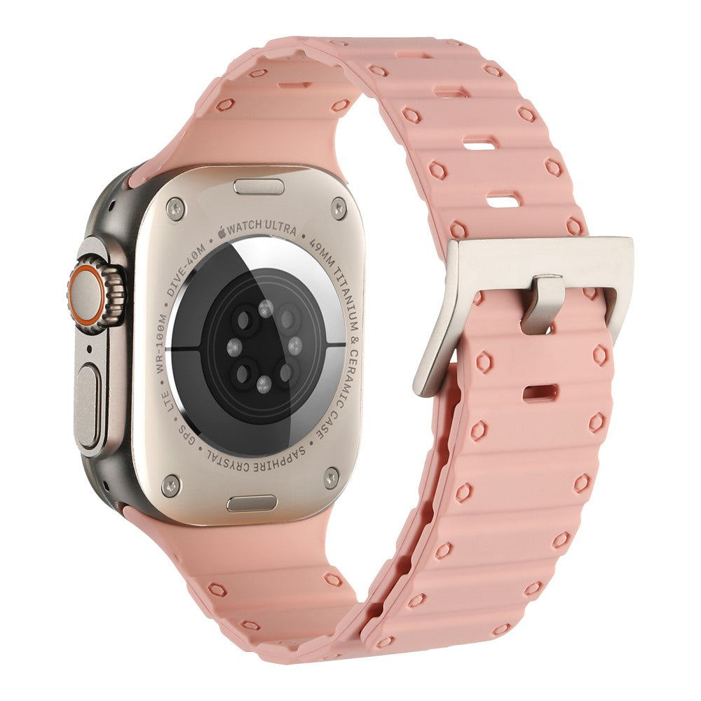 Helt Vildt Elegant Silikone Universal Rem passer til Apple Smartwatch - Pink#serie_15